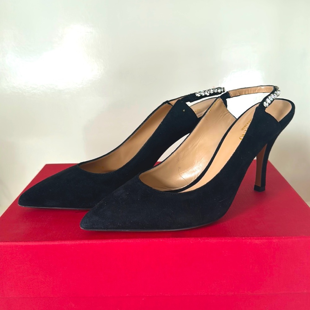 Beautiful black suede Valentino shoes